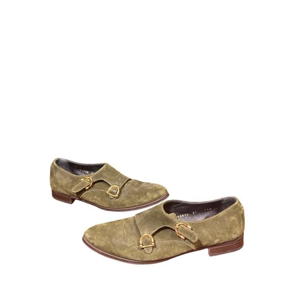 Sarah Flint handmade Italian suede and leather loafers size euro 37 - Picture 2 of 10